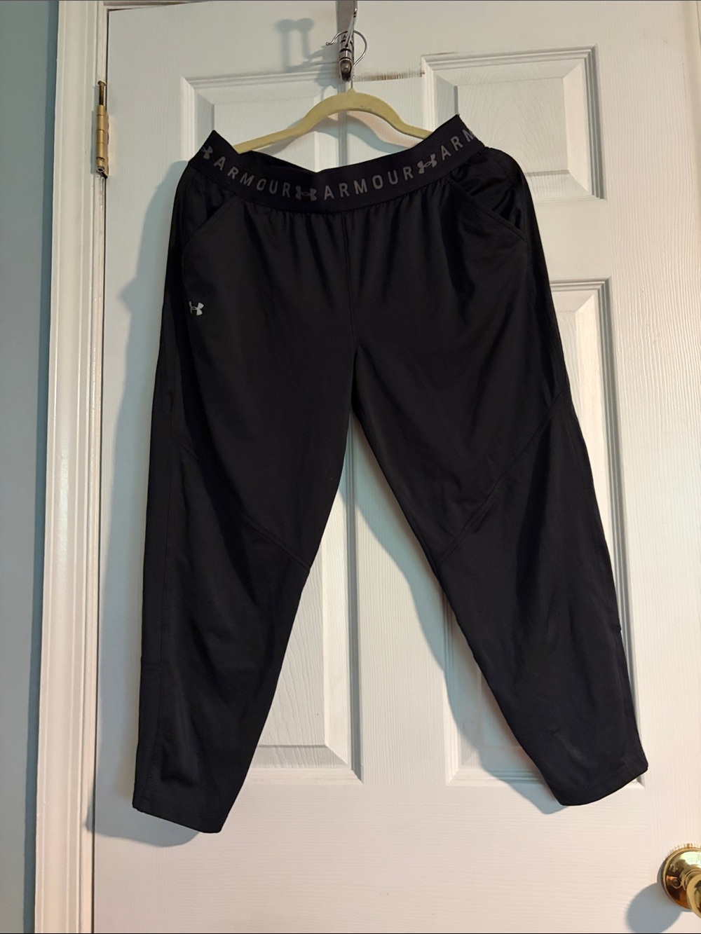 Under Armour Logo Banded Black Performance Joggers